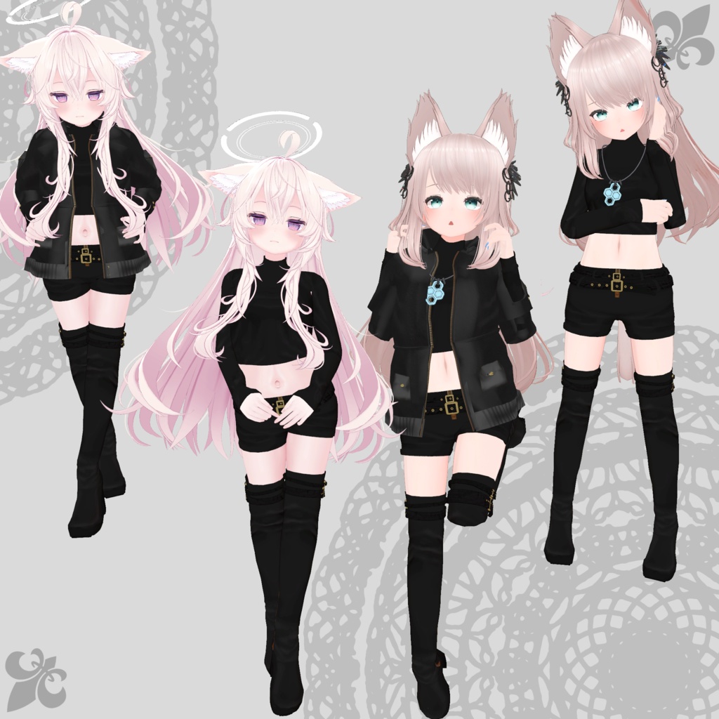 【ソラハ・フルーリア対応衣装】Assassin Suit / Mountain Parka