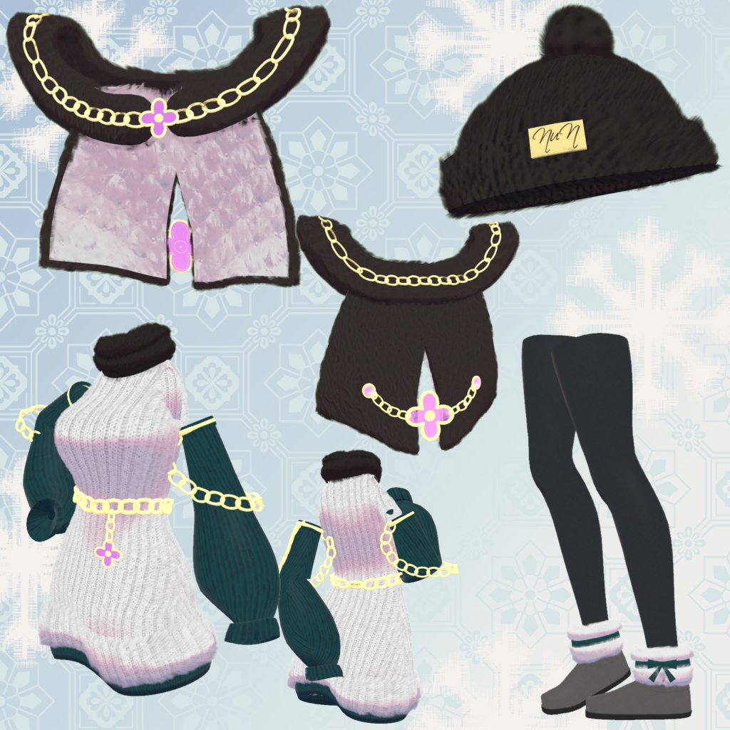 【21アバター対応】もこもにっと【はーもんどすとあ。コラボ】