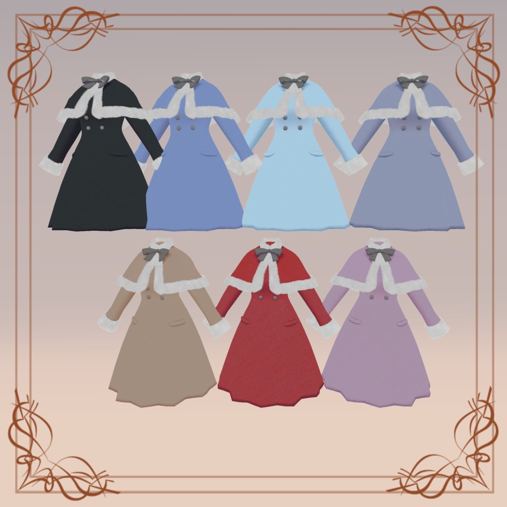 【32アバター対応】Cape Coat