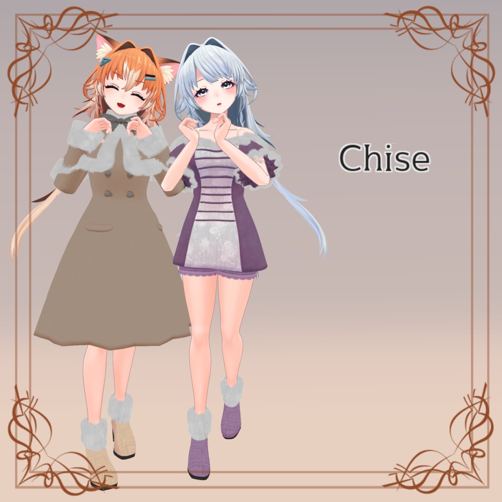 【32アバター対応】Cape Coat