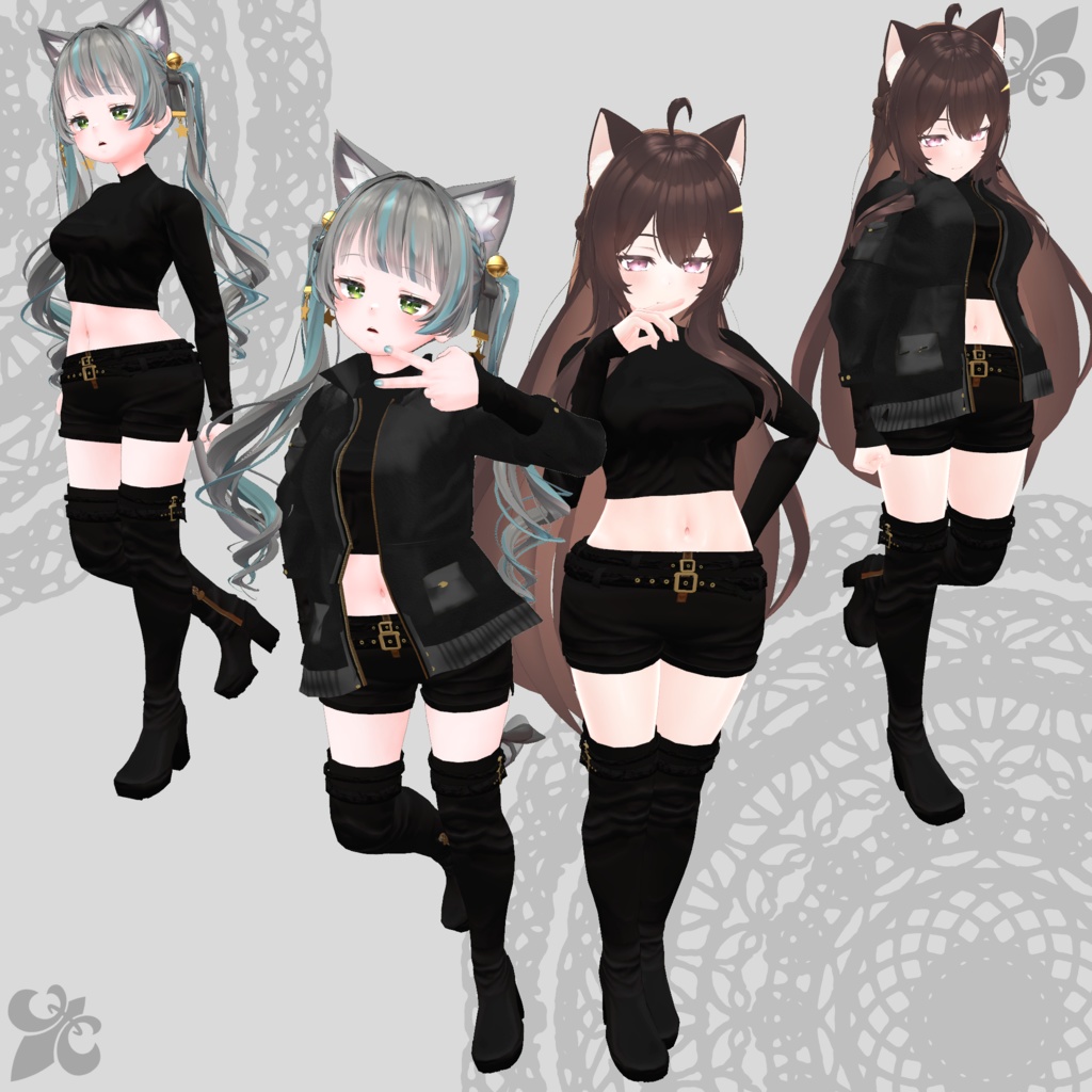 【ルーシュカ・リミリア対応衣装】Assassin Suit / Mountain Parka