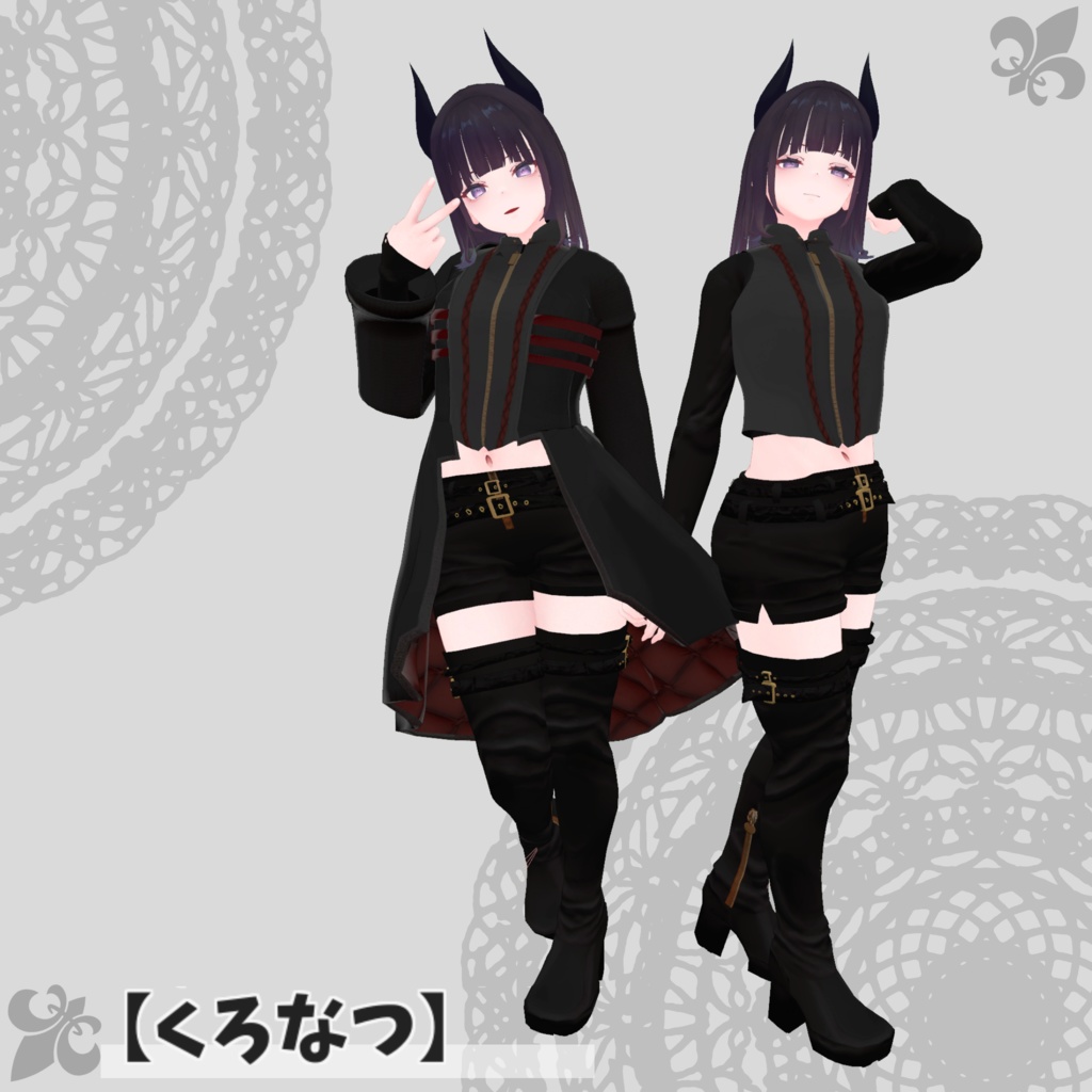 【49アバター対応】Gothic coat
