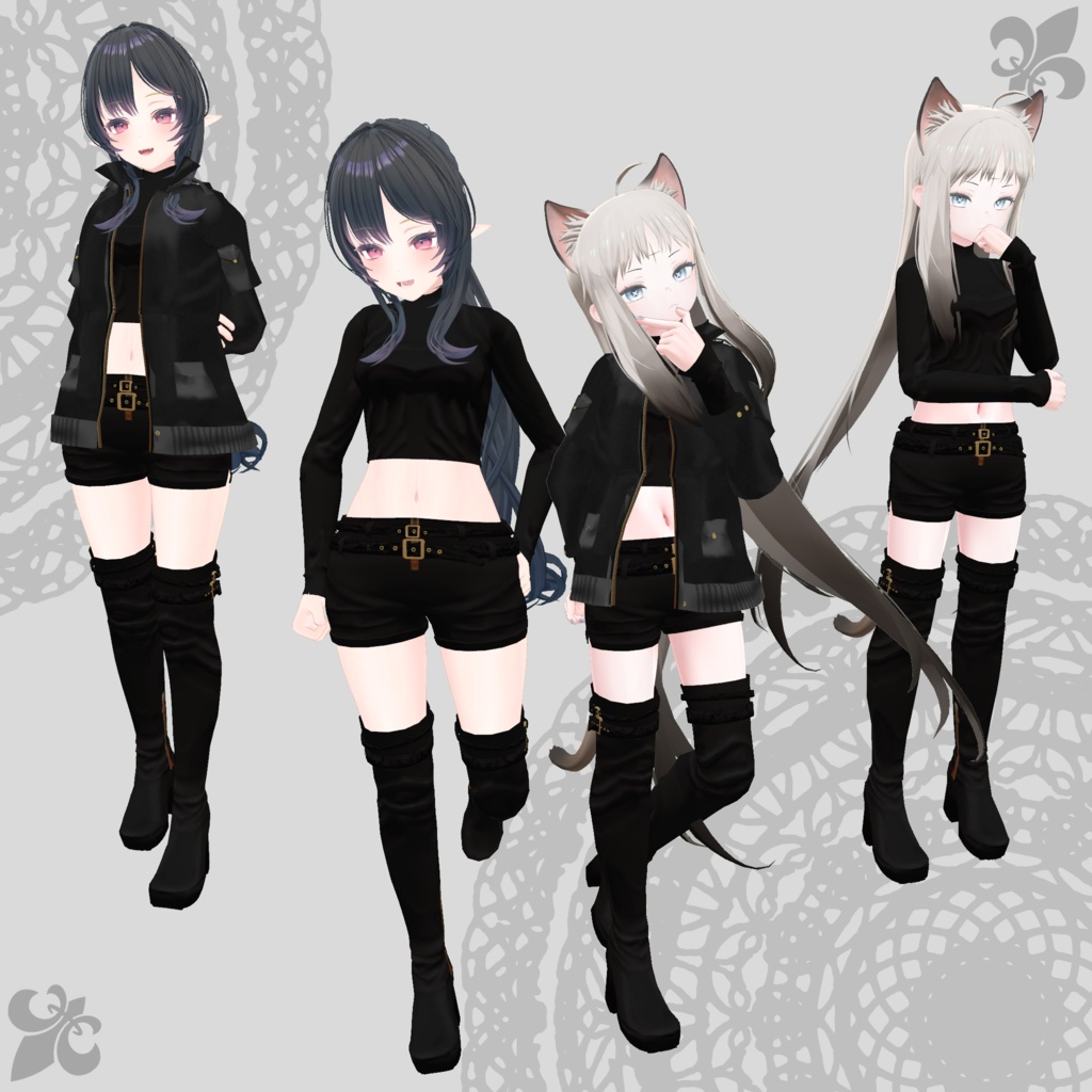 【まるぼでぃ・ユギ/ミヨ対応衣装】Assassin Suit / Mountain Parka