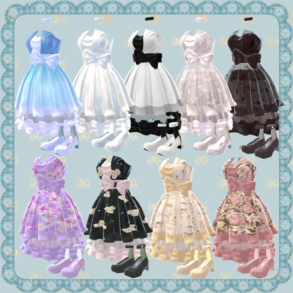 【60アバター対応】Princess Mini Dress【はーもんどすとあ。コラボ】