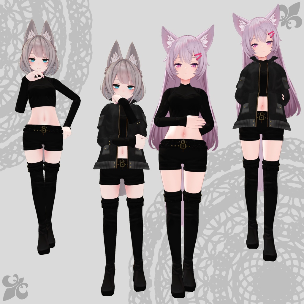 【ルフィナ・京狐対応衣装】Assassin Suit / Mountain Parka【PB対応済】