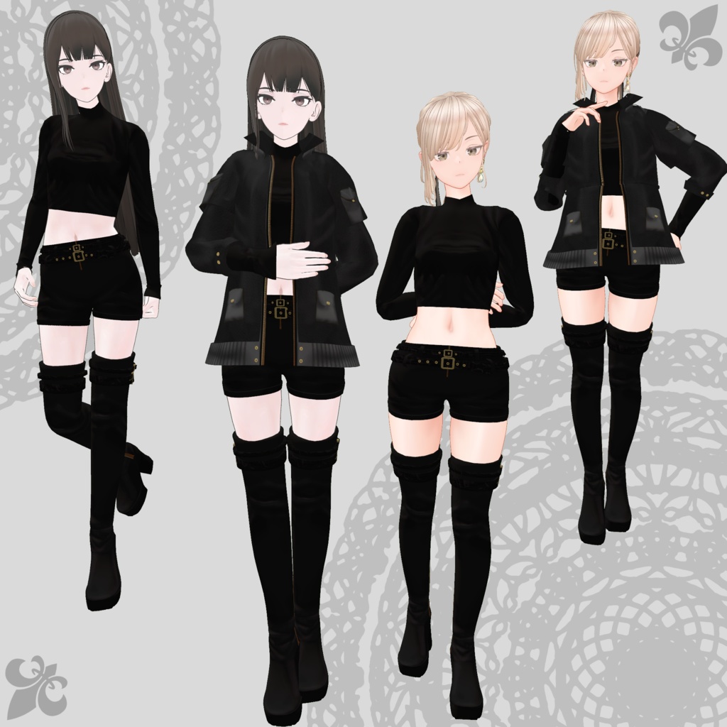 【WEIL・フラクチュア対応衣装】Assassin Suit / Mountain Parka【PB対応済】