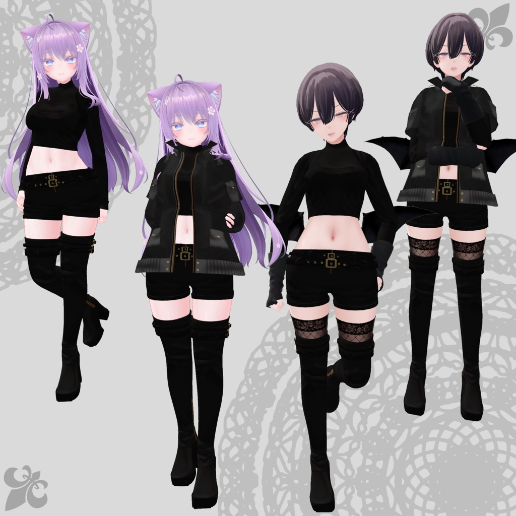 【森羅・萌対応衣装】Assassin Suit / Mountain Parka【PB対応済】