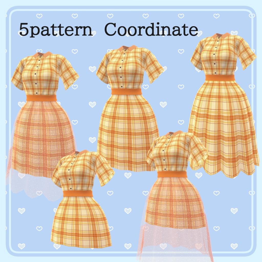 【80アバター対応】Summer Lace Flare Dress