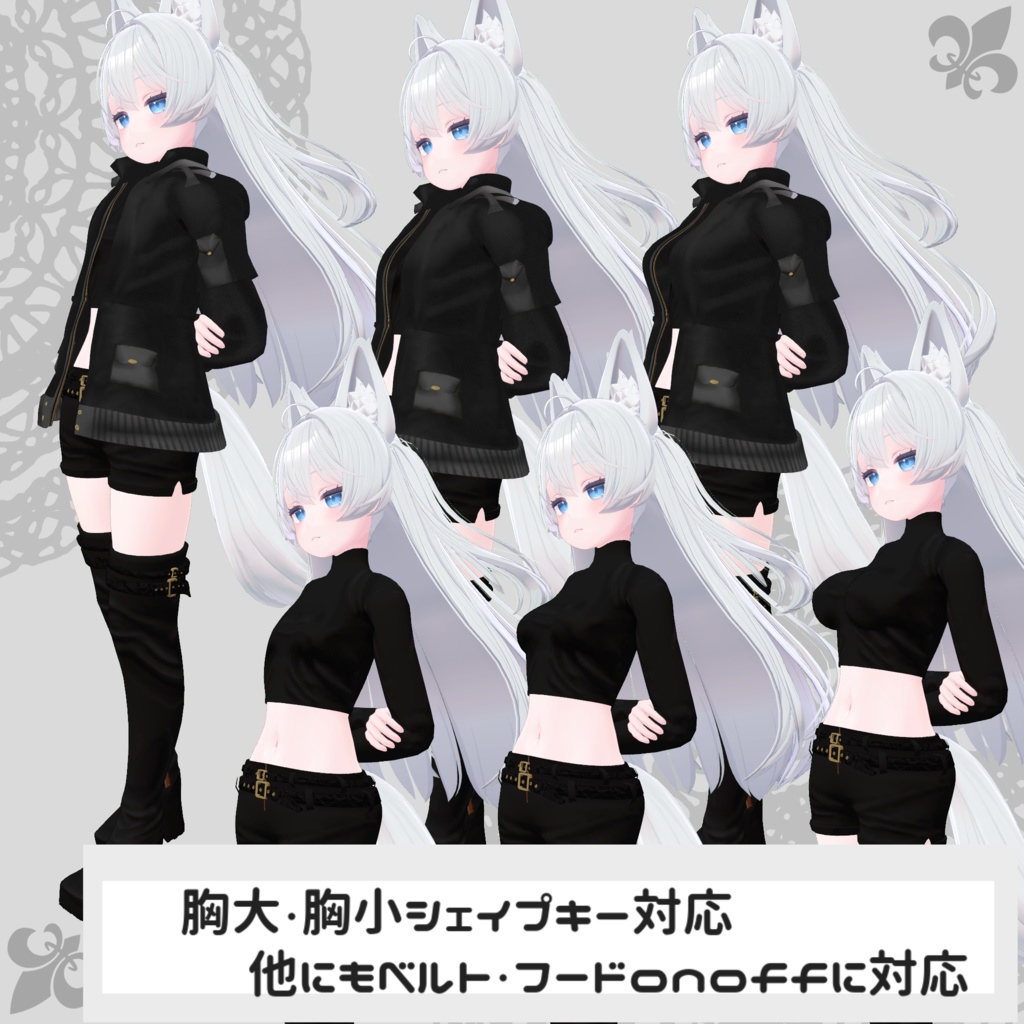 【ライム・デジエル対応衣装】Assassin Suit / Mountain Parka【PB対応済】