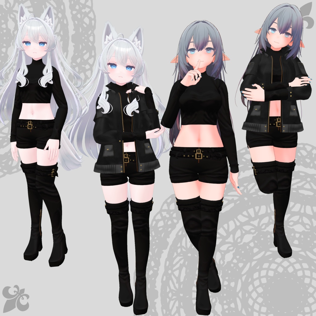 【ライム・デジエル対応衣装】Assassin Suit / Mountain Parka【PB対応済】