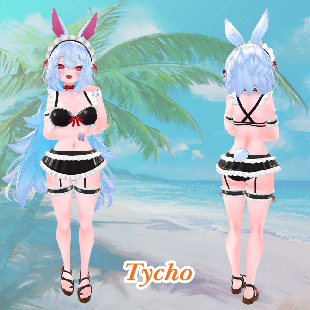 【43アバター対応】Cute Maid Bikini Girl