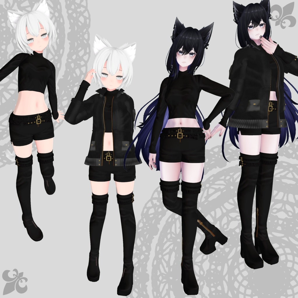 【NORANEKOSEVEN・ラシューシャ対応衣装】Assassin Suit / Mountain Parka【PB対応済】