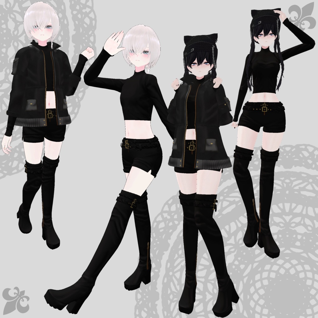 【犀莉-Sairi-・クロダ対応衣装】Assassin Suit / Mountain Parka【PB対応済】