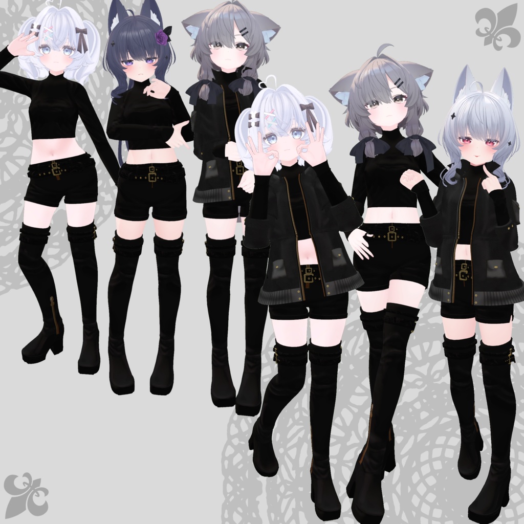 【真冬/シアン・ましゅめろ対応衣装】Assassin Suit / Mountain Parka【PB対応済】