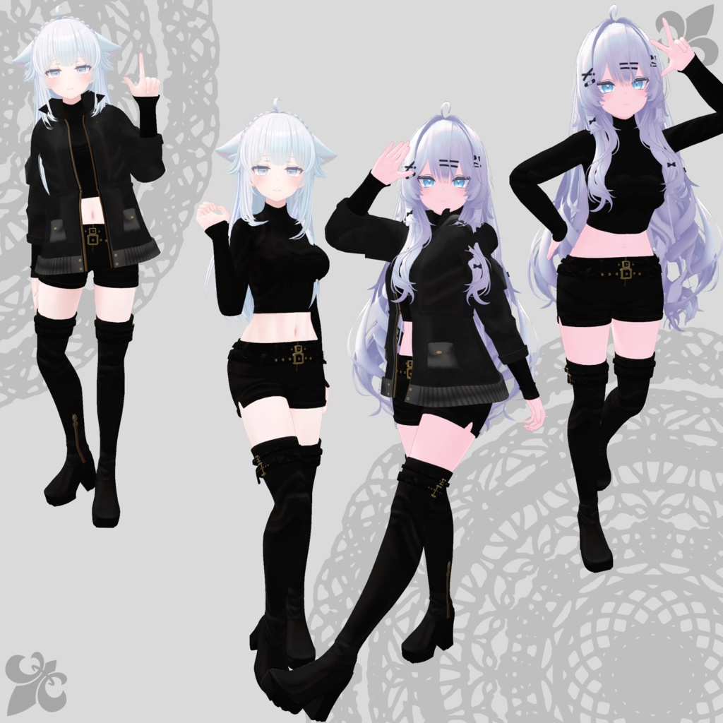 【珀杏・瑞希/ルルネ対応衣装】Assassin Suit / Mountain Parka【PB対応済】