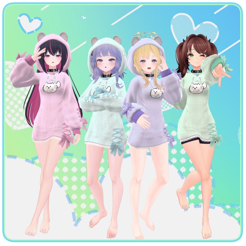 【67アバター対応】わんわんぱーかー