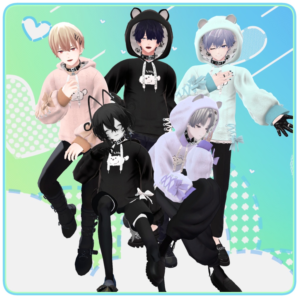 【67アバター対応】わんわんぱーかー