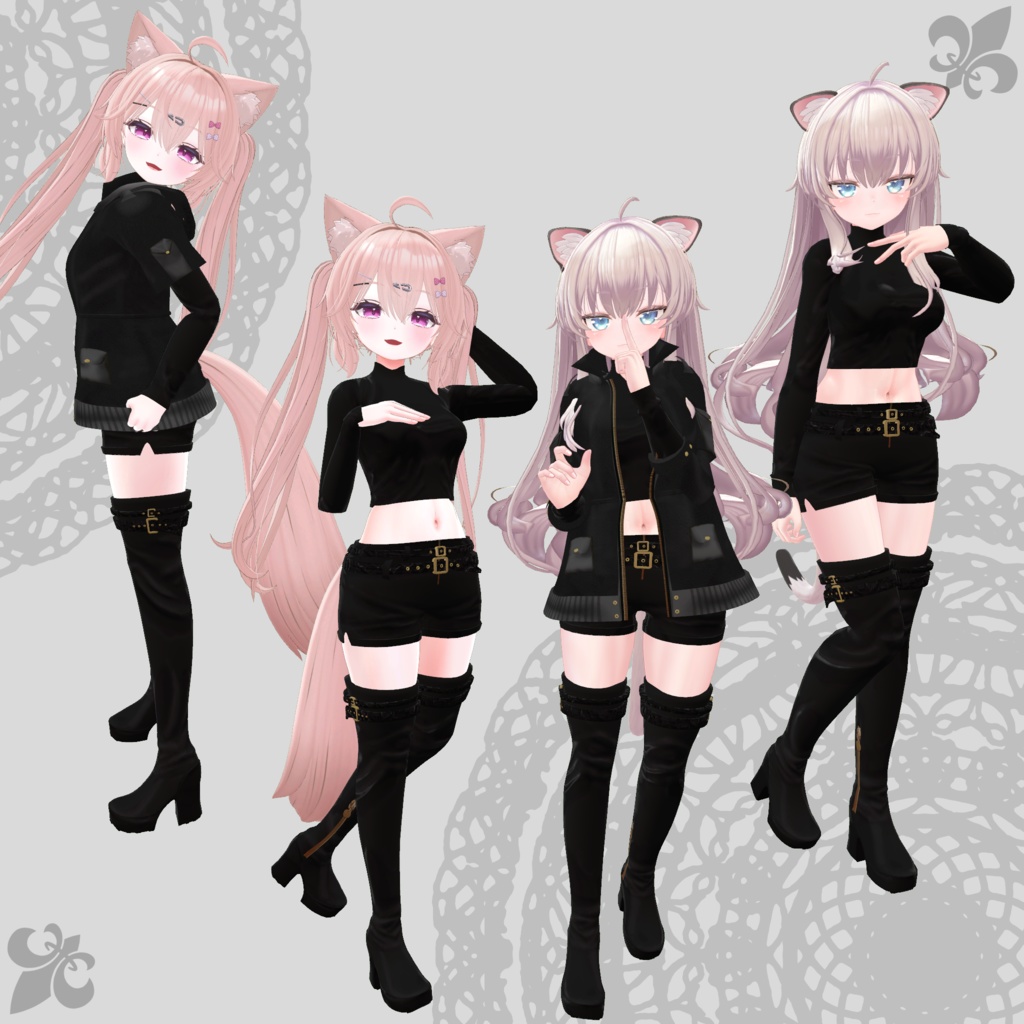 【バニラ・ヌーヴェル対応衣装】Assassin Suit / Mountain Parka【PB対応済】