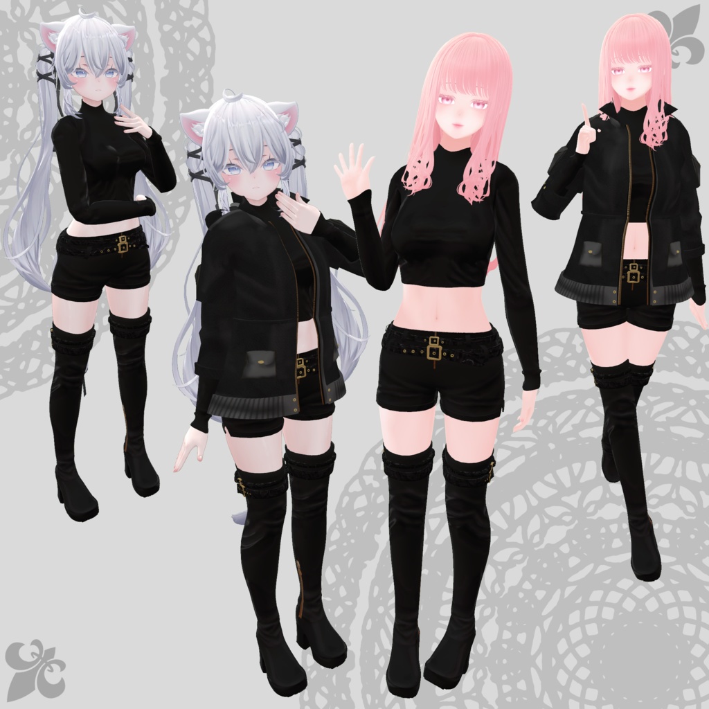 【春香・しお対応衣装】Assassin Suit / Mountain Parka【PB対応済】