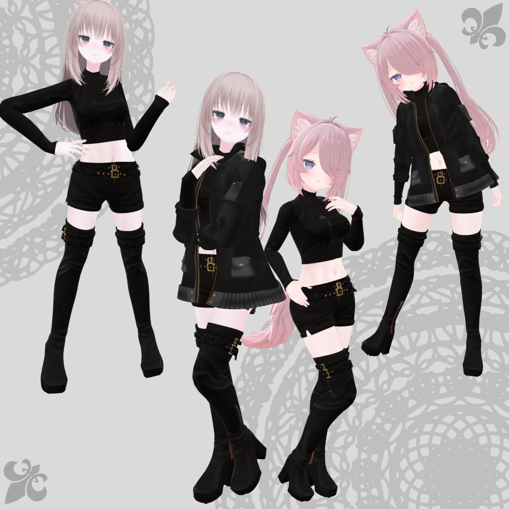 【凪・ルーニャ対応衣装】Assassin Suit / Mountain Parka【PB対応済】