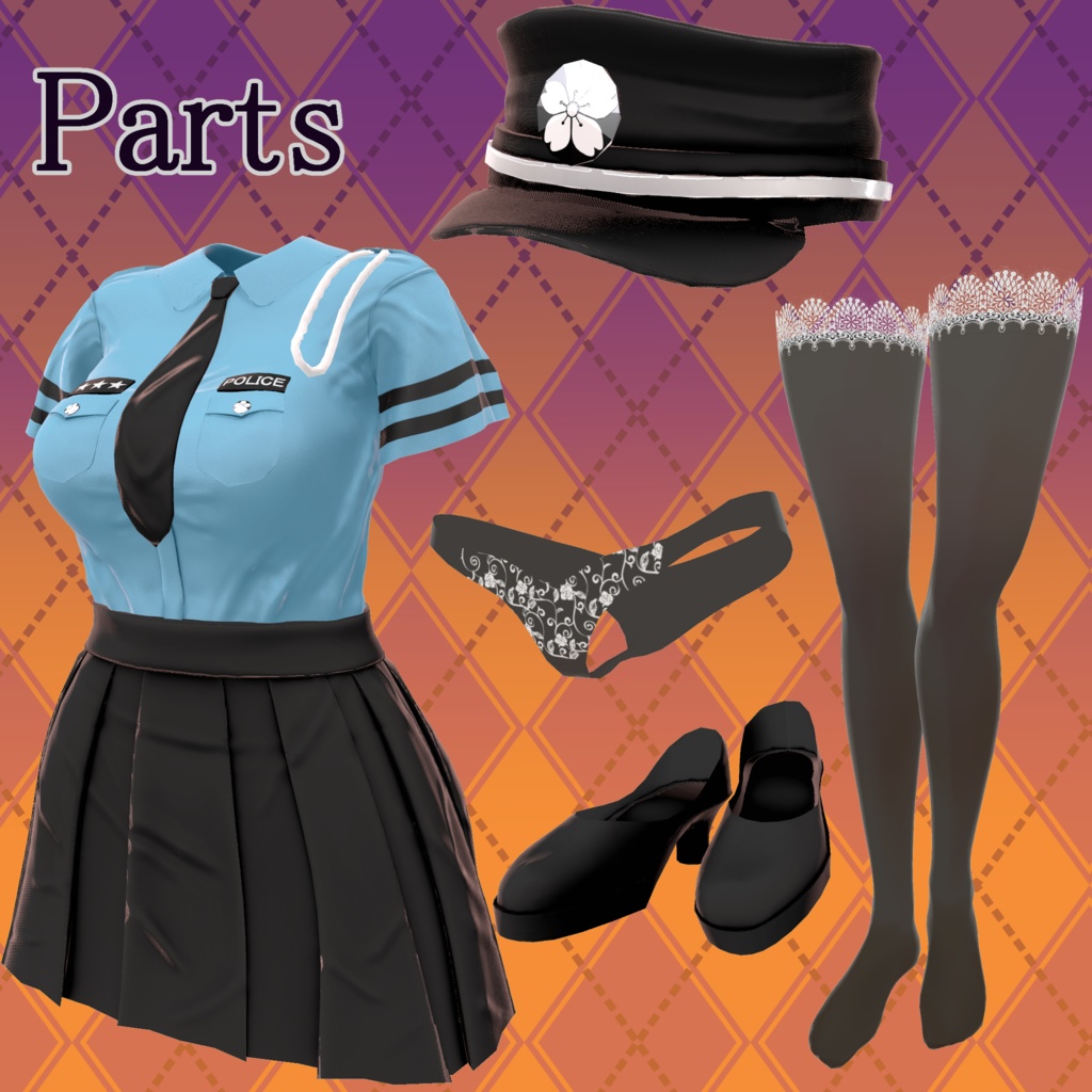 【70アバター対応】HAPPY POLICE【2024Halloween】