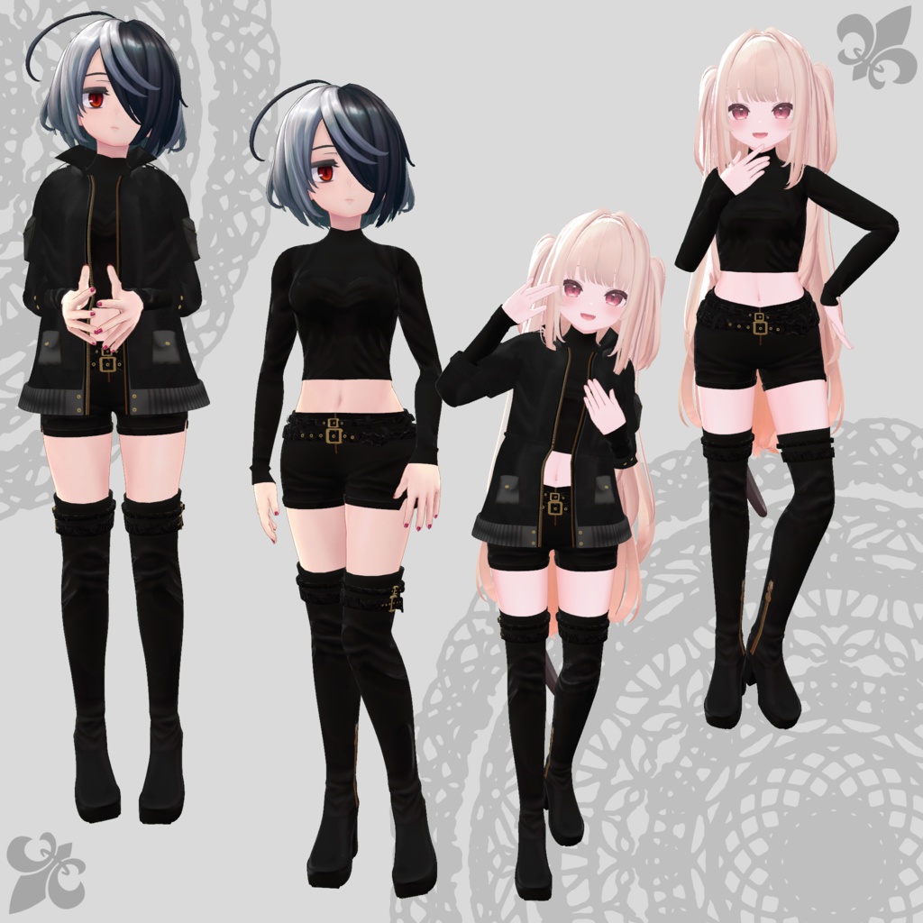 【クラウディア・りりか対応衣装】Assassin Suit / Mountain Parka【PB対応済】