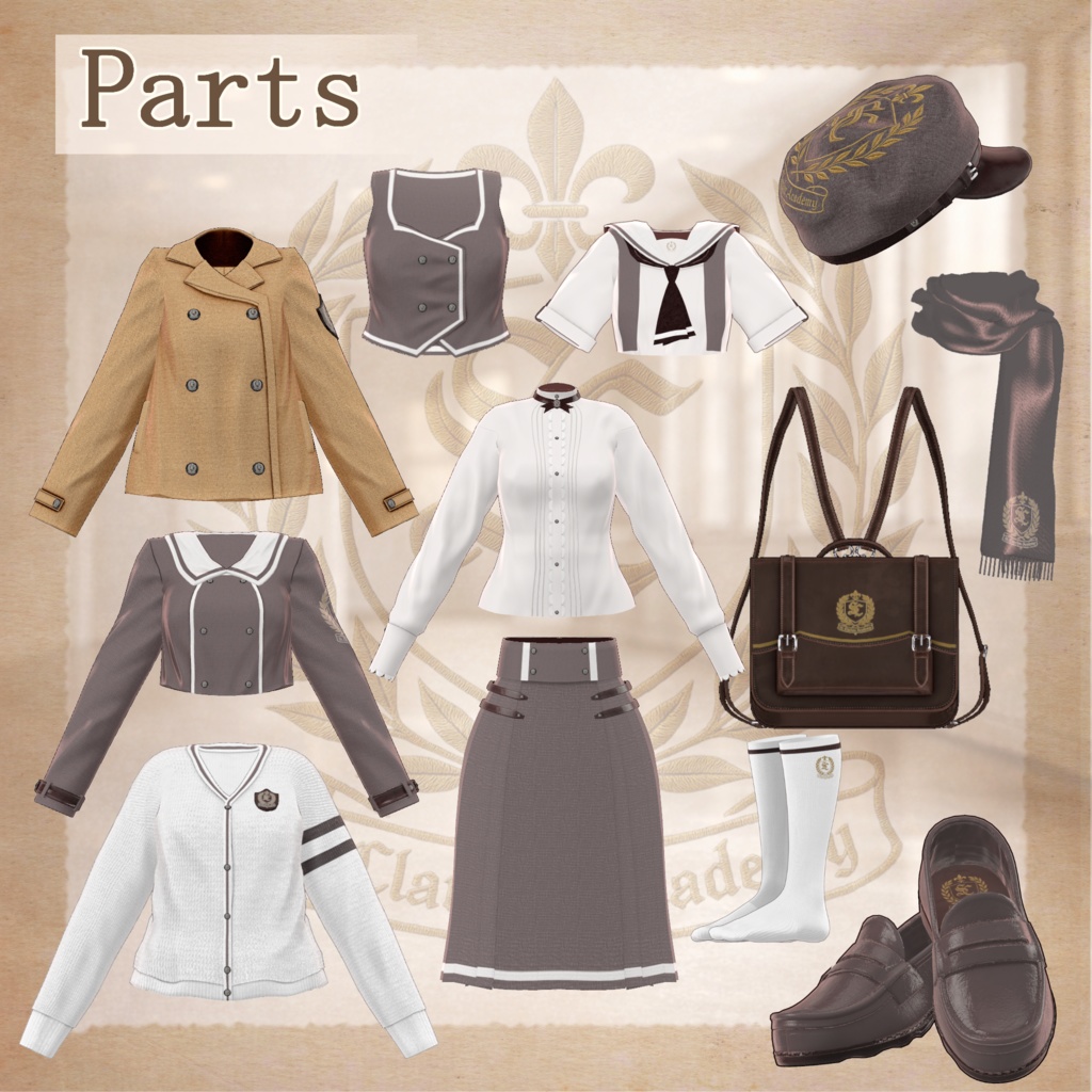 📢販売セール📢【49アバター対応】St. Claris【St. Clarion Academy】