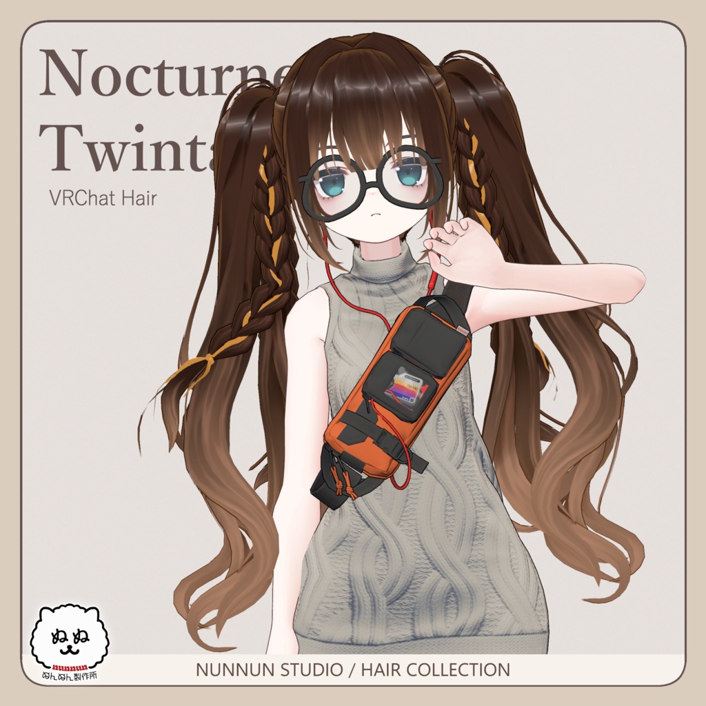 ☆販売セール☆Nocturne Twintail【アバター対応】