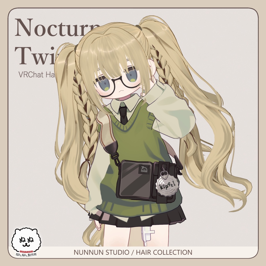 ☆販売セール☆Nocturne Twintail【アバター対応】