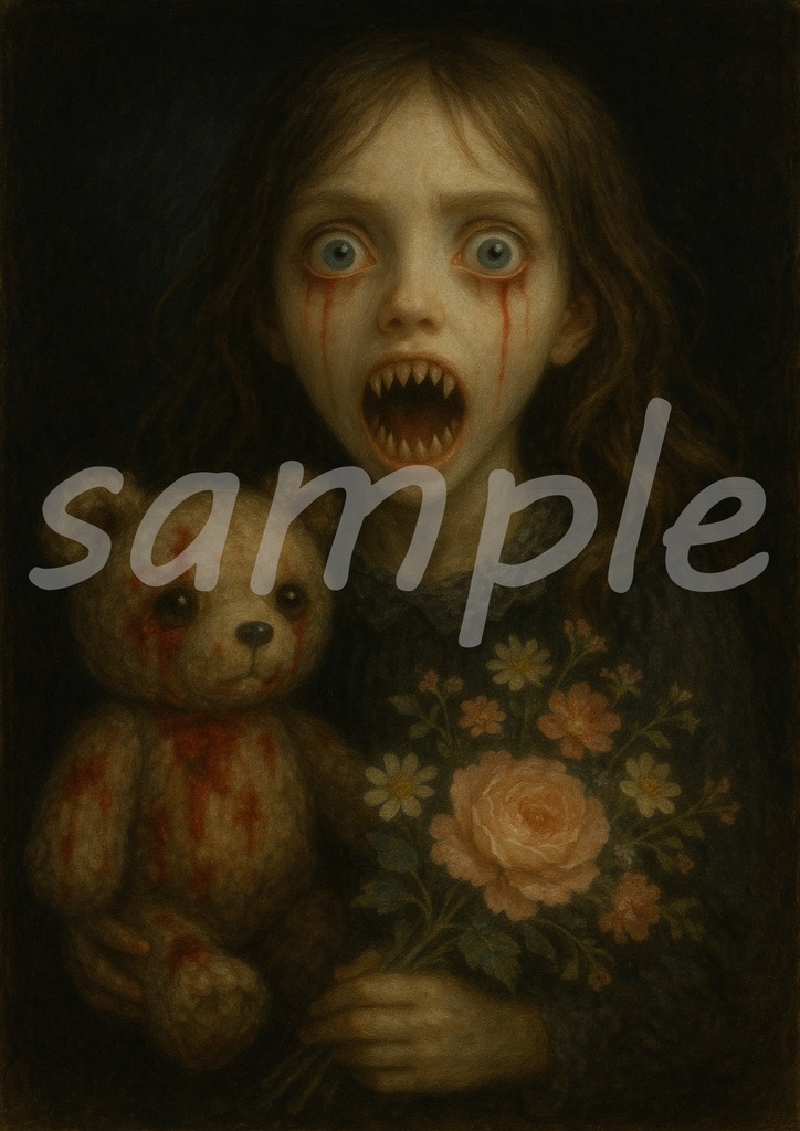 熊のぬいぐるみと少女