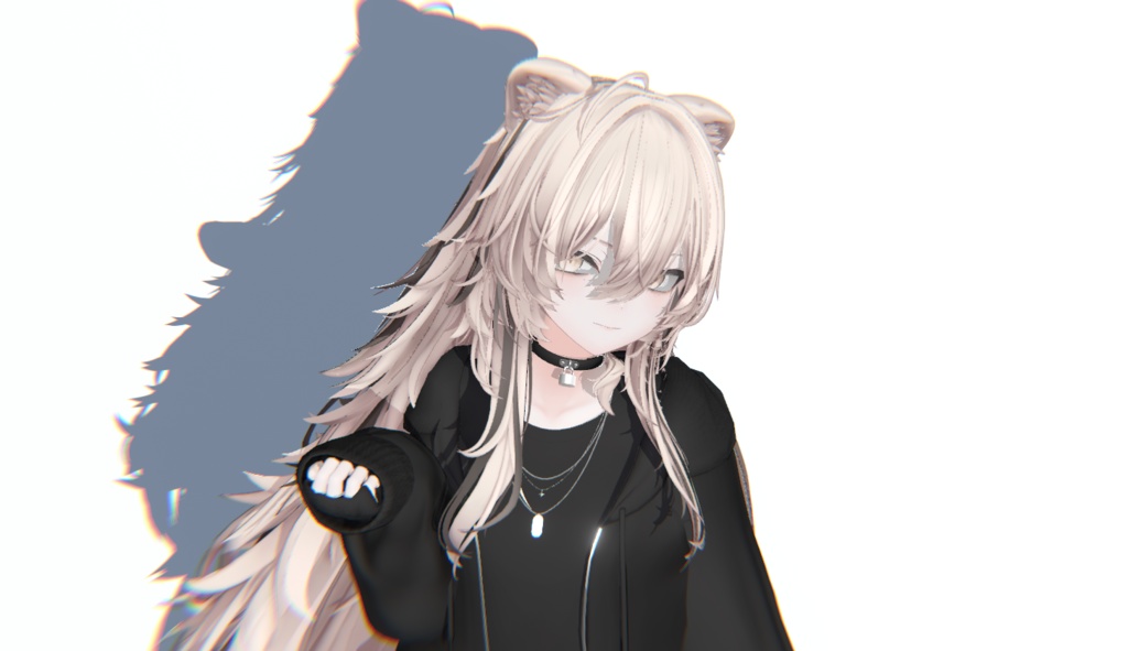 【真央 mao専用テクスチャ】Hair_long & Tail Mesh Texture