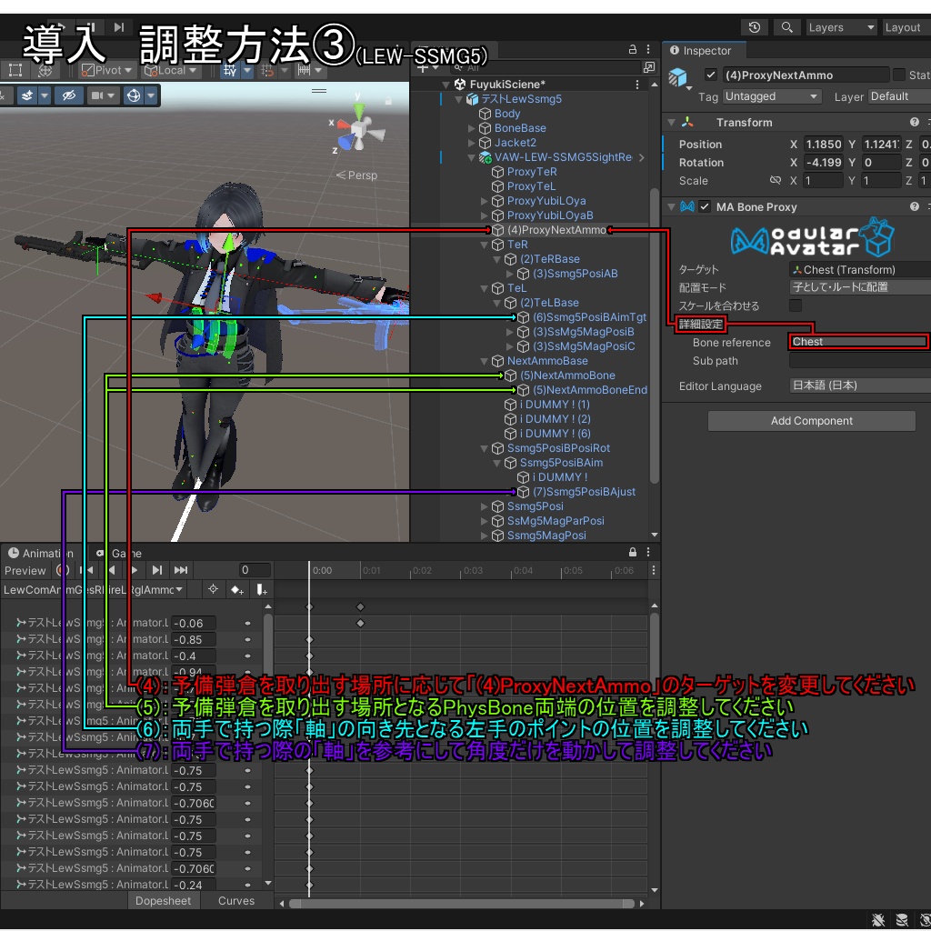 【VRChatアバター用武器】LEW-SSMG5 / LEW-RGL79【2挺セット】