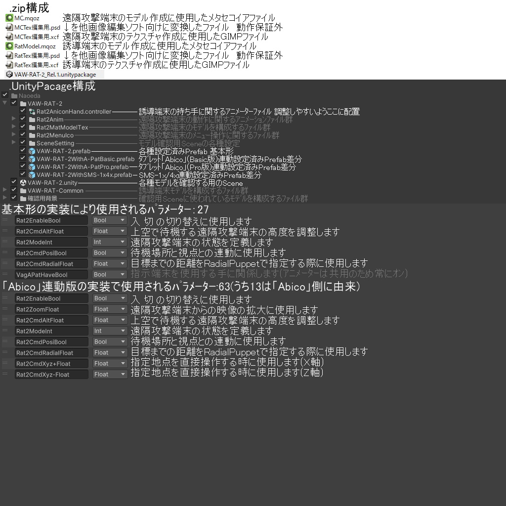 ¡10/10までセール!【VRChatアバター用武器】RAT-2【遠隔攻撃端末 2型】
