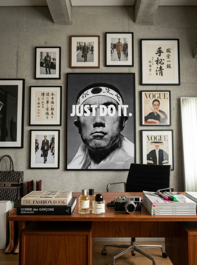 三島由紀夫 "JUST DO IT" アートポスター Art Poster / Yukio Mishima Street Graphic Poster【 by YIKES 】ポスター