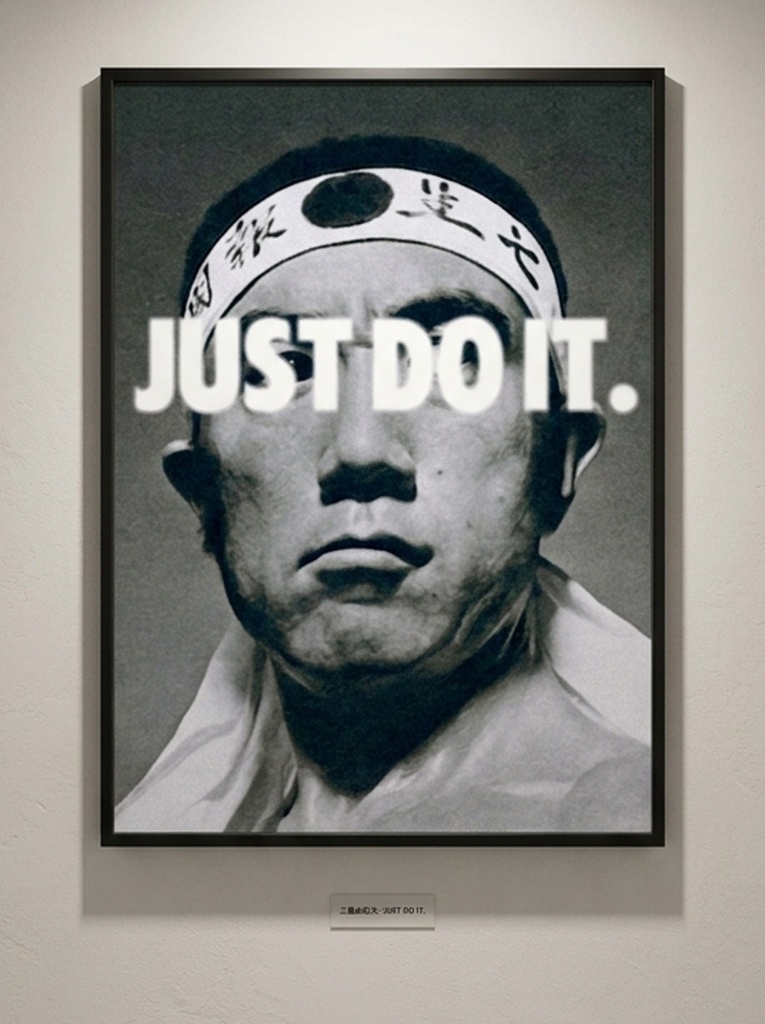 三島由紀夫　"JUST DO IT"　アートポスター　Art Poster / Yukio Mishima Street Graphic Poster【 by YIKES 】ポスター