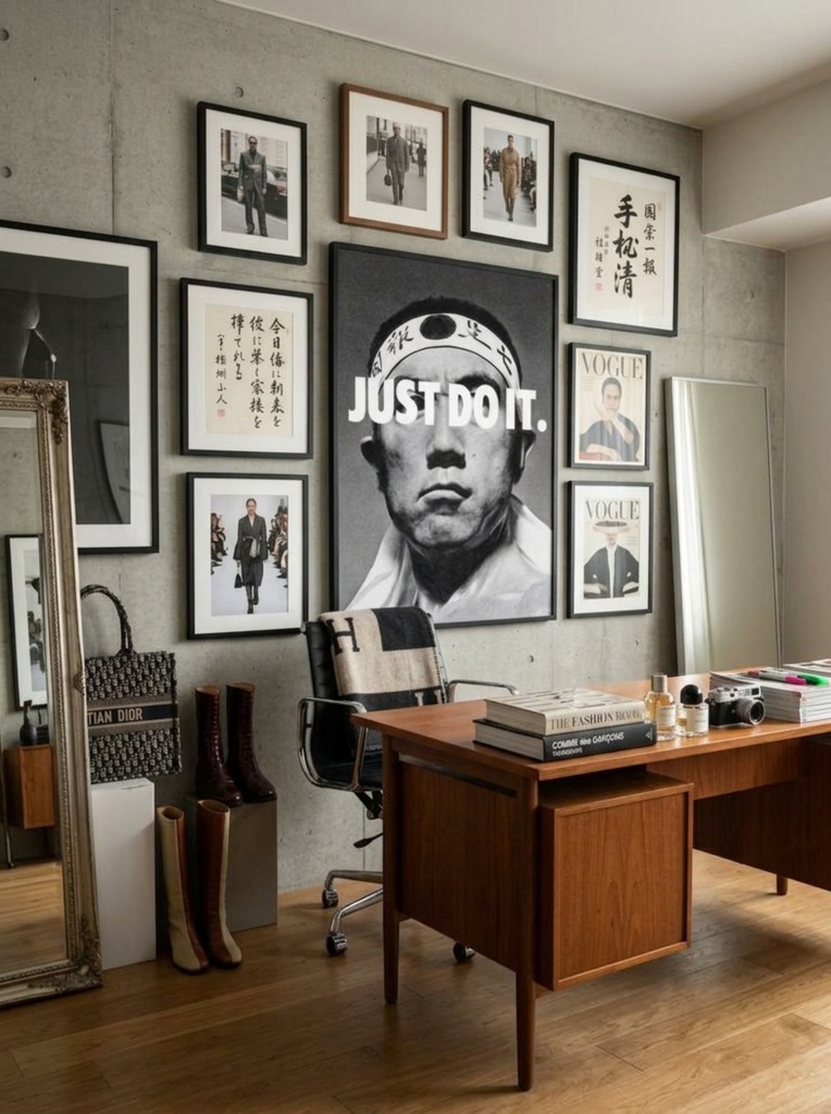 三島由紀夫 "JUST DO IT" アートポスター Art Poster / Yukio Mishima Street Graphic Poster【 by YIKES 】ポスター
