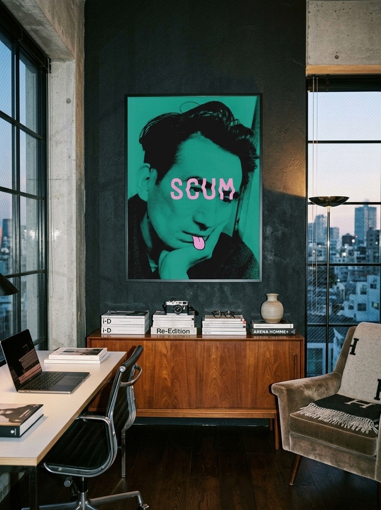 SCUM - 太宰治「バッドエデュケーション」アートポスター / Osamu Dazai "Bad Education" Graphic Art Poster
