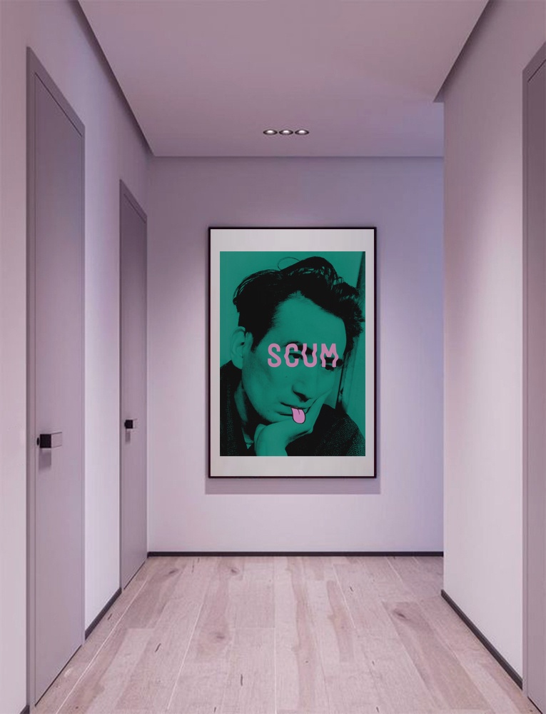 SCUM - 太宰治「バッドエデュケーション」アートポスター / Osamu Dazai "Bad Education" Graphic Art Poster