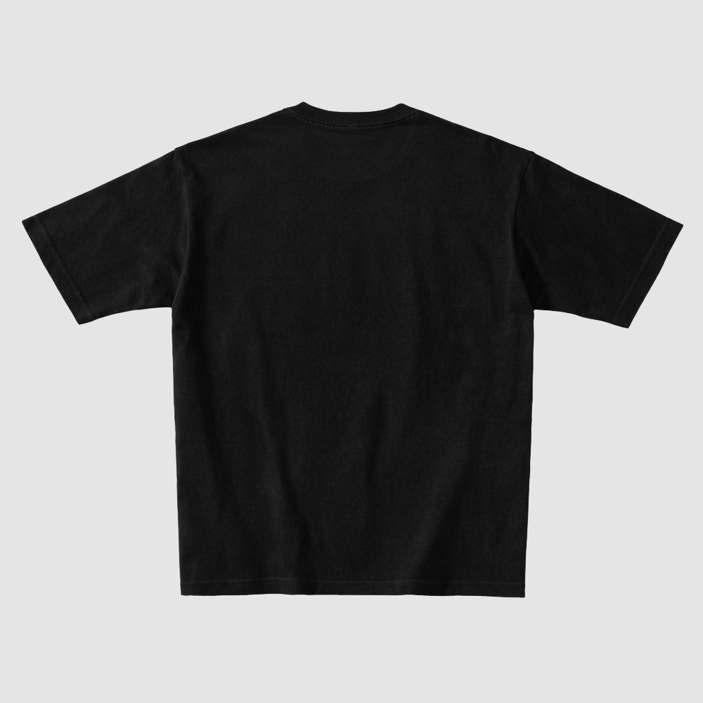 三島由紀夫 "JUST DO IT" ビッグシルエット ブラック Tシャツ / Yukio Mishima Street Graphic Art Oversized Black T-shirts【 by YIKES 】