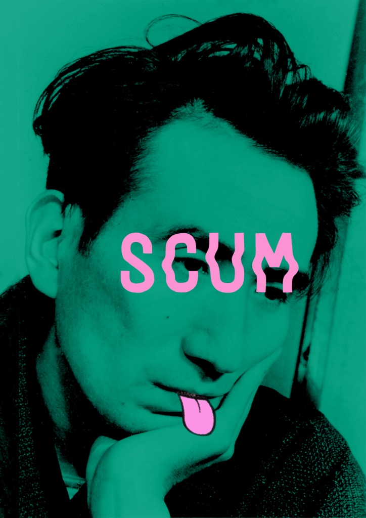 SCUM - 太宰治「バッドエデュケーション」ブラック Tシャツ / Osamu Dazai "Bad Education" Black T-shirt