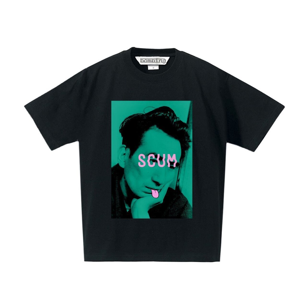SCUM - 太宰治「バッドエデュケーション」ブラック Tシャツ / Osamu Dazai "Bad Education" Black T-shirt
