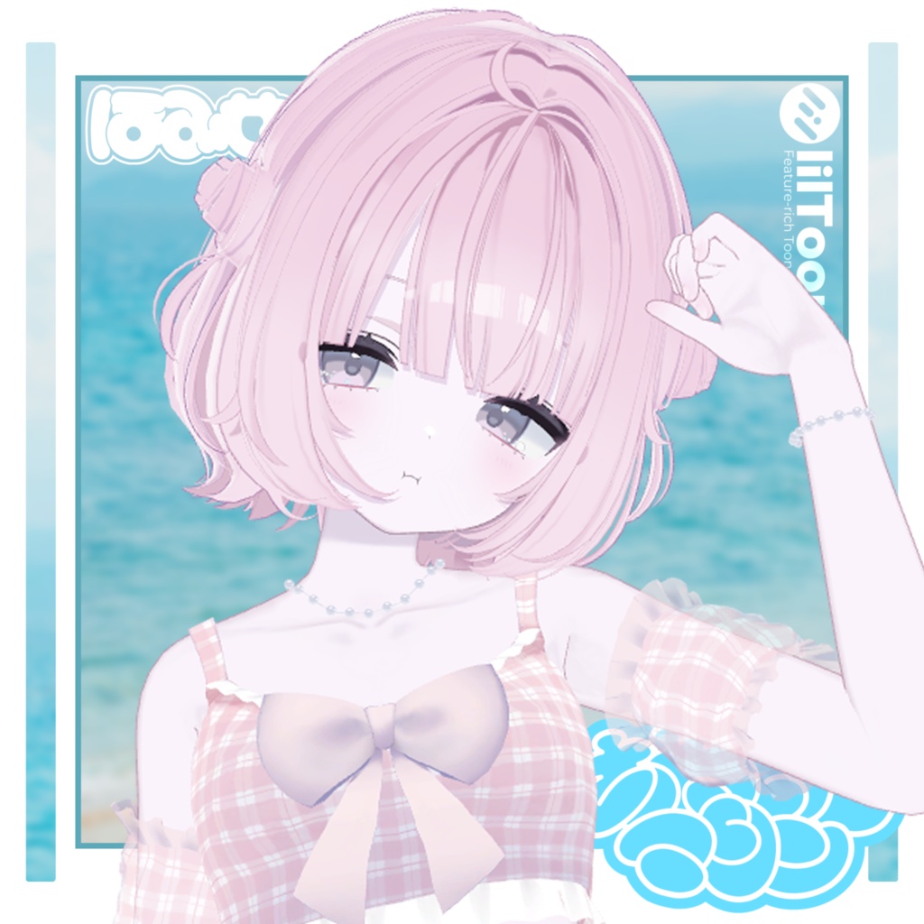 【うらら対応Sale✨️】🎀あわいろマリン🎀VRC向け水着衣装【11Avatars】