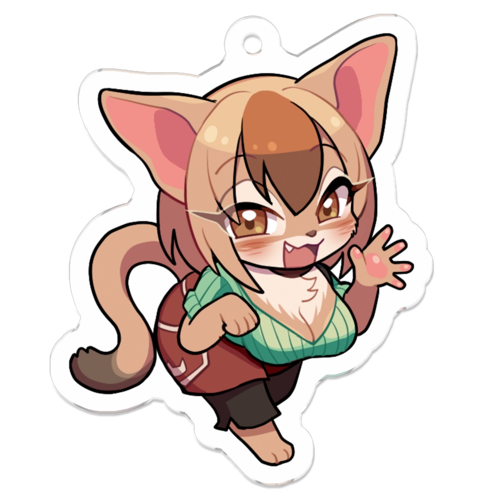 キのせいアクキー(クリア版)　ちゃーこ 