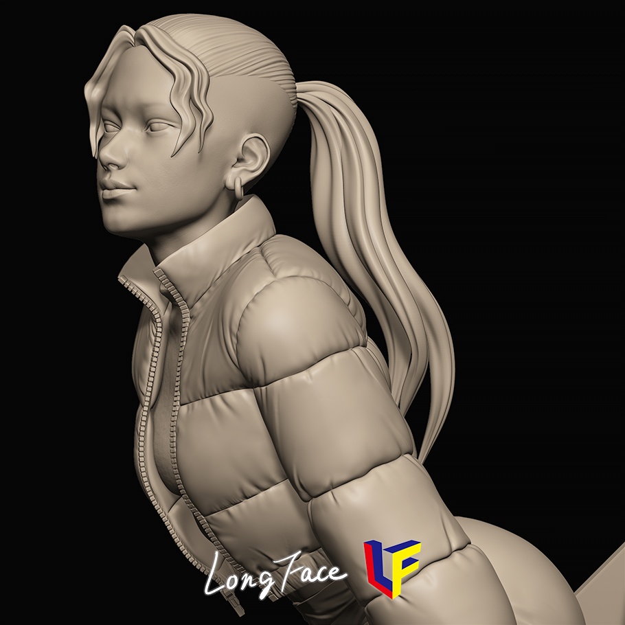 City Girl_3Dプリント用STLモデル