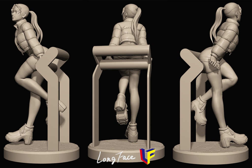 City Girl_3Dプリント用STLモデル