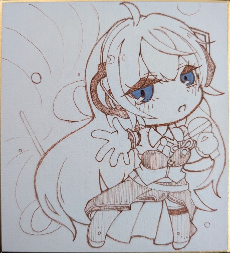 ミニ色紙「巡音ルカ」