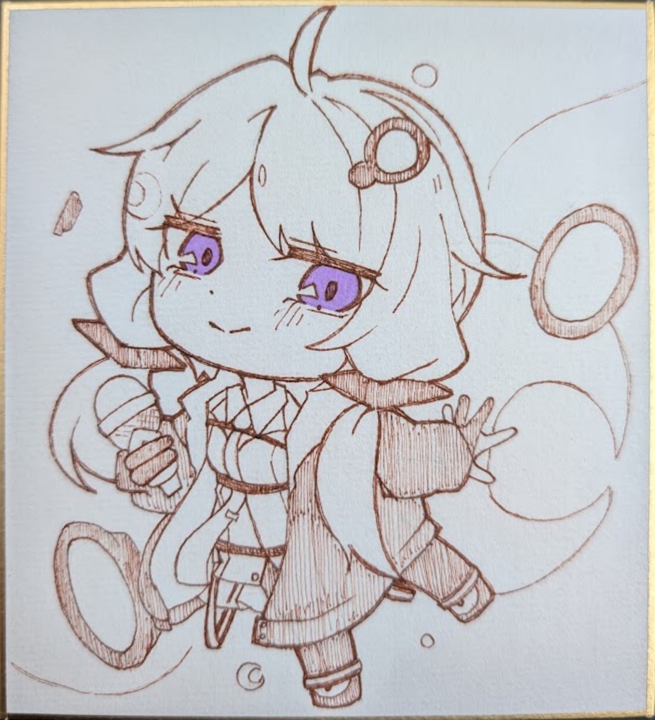 ミニ色紙「結月ゆかり」