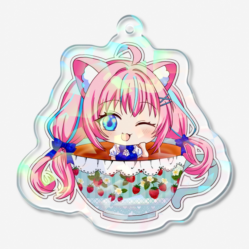 ホログラムアクリルキーホルダー 【紅茶SD】