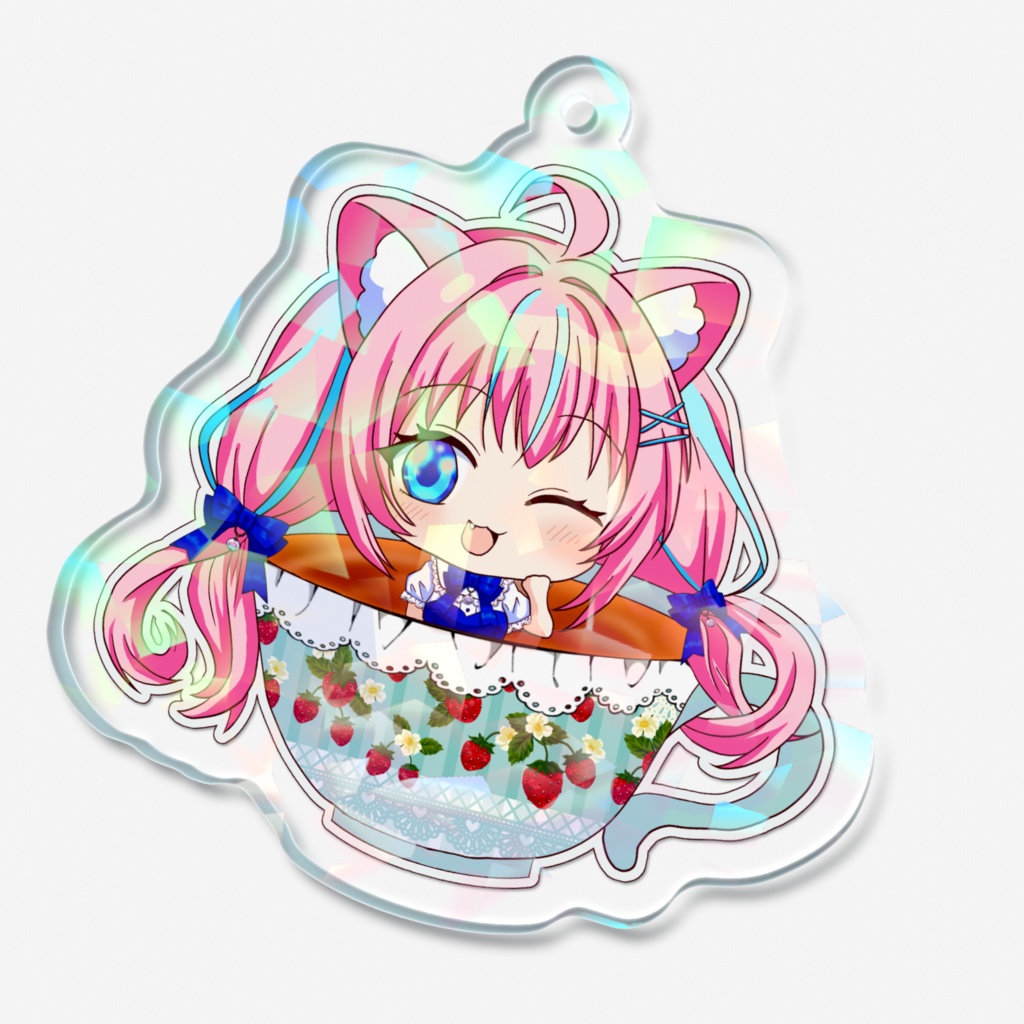 ホログラムアクリルキーホルダー 【紅茶SD】