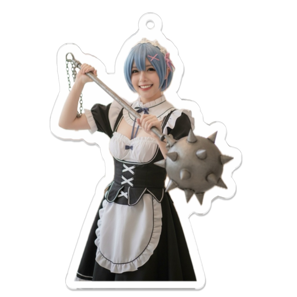 【70mm】レムのコスプレアクリルキーホルダー 《DL特典付き》
